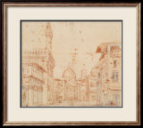 Vue de Florence Affiches par Baldassare Peruzzi