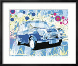 Vintage Mini Cooper Poster von Michael Cheung