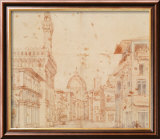 Firenze Perspective Plakater af Baldassare Peruzzi Firenze Perspective Plakater af Baldassare Peruzzi