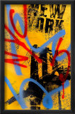 NYC (Yellow) Affiches par Bobby Hill