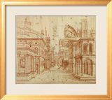 Roman Perspective Plakater af Baldassare Peruzzi Roman Perspective Plakater af Baldassare Peruzzi