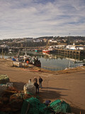 Fishermen in Fishing Harbour, Dunmore East, County Waterford, Ireland Photographic Print