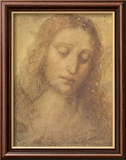 Cabeza de Cristo Arte por Leonardo da Vinci