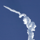 Delta II Rocket Carrying the Deep Impact Spacecraft Lifts Off from the Cape Canaveral, Florida Photographic Print