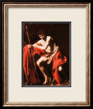 Saint Jean Baptiste Affiches par Caravaggio 