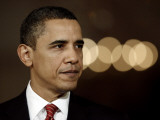 President Barack Obama Makes a Statement to the Nation, in the East Room of the White House Photographic Print