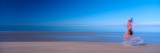 Woman Running on the Beach Photographic Print by Panoramic Images 