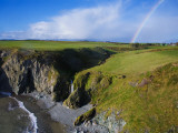 Rainbow over Ballydowane, the Copper Coast, County Waterford, Ireland Photographic Print