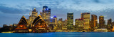 Opera House Lit Up at Dusk, Sydney Opera House, Sydney Harbor, New South Wales, Australia Fotografie-Druck von Panoramic Images 