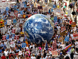 Crowd Fills a Manhattan Avenue During a Protest March in New York Photographic Print