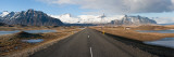 Road with Mountains in the Background, Iceland Fotografie-Druck von Panoramic Images 