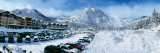 Snow Covered Cars in Parking Lot, Squaw Valley Ski Resort, Lake Tahoe, Placer County, California Photographic Print by Panoramic Images 