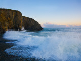 Stormy Seas at Ballyvooney Cove, the Copper Coast, County Waterford, Ireland Photographic Print