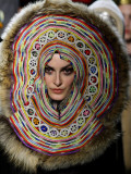 Model Wears a Creation by French Fashion Designer Jean Paul Gaultier Photographic Print