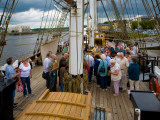 Tourists on the Famine Ship "Dunbrody", Newross, County Wexford, Ireland Photographic Print