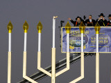 White House Chief of Staff and Rabbis Light the National Hanukkah Menorah Photographic Print
