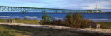 Suspension Bridge across a Strait, Mackinac Bridge, Mackinaw City, Michigan, USA Photographic Print by Panoramic Images 