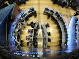 Traders Work in One of the New Trading Areas on the Floor of the New York Stock Exchange Photographic Print