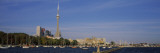 Boats in a Lake with a Tower in the Background, Lake Ontario, Cn Tower, Toronto, Ontario, Canada Photographic Print by Panoramic Images 