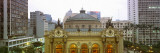 High Section View of a Theatre at Dusk, Theatro Municipal, Sao Paulo, Brazil Photographic Print by Panoramic Images 