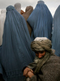 Waiting for Food and Blankets During Food Distribution by Coalition Forces in Kabul, Afghanistan Photographic Print