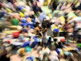 Father Kisses His Child Amidst Thousands of Evacuees Still Housed in a Gymnasium, Philippines Photographic Print