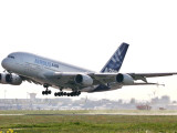 Airbus A380, the World's Largest Passenger Plane, Takes Off Successfully on its Maiden Flight - Fotografik Baskı