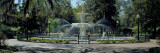 Fountain in a Park, Forsyth Park, Savannah, Chatham County, Georgia, USA Photographic Print by Panoramic Images 