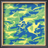 Camouflage, c.1987 (green, blue, yellow) Posters por Andy Warhol