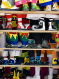 Group Photo of Clowns' Shoes at a Week Long Latin American Clown Convention in Mexico City Photographie