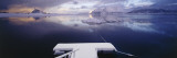 Snow Covered Pier with Mountains in the Background, Lofoten, Nordland County, Norway Lámina fotográfica por Panoramic Images