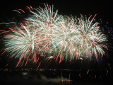 Fireworks Light Up the Night Sky after the Opening Ceremony for the Vancouver 2010 Olympics Photographic Print