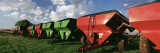 Farm Equipment in a Field, York, York County, Nebraska, USA Photographic Print by Panoramic Images 