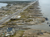 Beachfront Home Stands Among the Debris in Gilchrist, Texas after Hurricane Ike Hit the Area Photographic Print