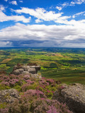 Pastoral Fields from Above Coumshingaun Lake, Comeragh Mountains, County Waterford, Ireland Photographic Print