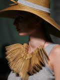 Model Wears an Outfit Designed by Berube During Her Fashion Show in London for Fashion Week Photographic Print