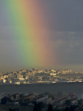 Rainbow is Seen over the Northern Gaza Strip, from the Israel-Gaza Border Photographic Print