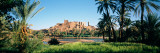 Palm Trees with a Fortress in the Background, Tiffoultoute, Ouarzazate, Marrakesh, Morocco Photographic Print by Panoramic Images 