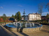 Fountain in the Millennium Garden, Lismore, County Waterford, Ireland Lámina fotográfica