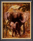 Jungle Elephants Posters by Jonnie Chardonn
