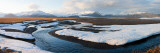 River Passing Through a Snow Covered Landscape, Eskey, Iceland Photographic Print by Panoramic Images 