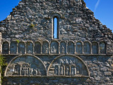 Romanesque Arcading, Gable End of Cathedral, in St Declan's 5th Century Monastic Site, Ireland Photographic Print