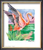 Flamingo Paradise Flight Posters by Paul Brent