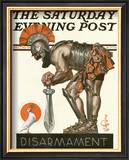 The Dove and Warrior, c.1921: Disarmament Framed Giclee Print by Joseph Christian Leyendecker