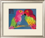 Two Parrots Prints by Walasse Ting