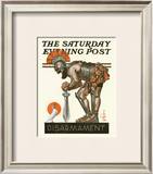 The Dove and Warrior, c.1921: Disarmament Framed Giclee Print by Joseph Christian Leyendecker