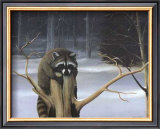 Mischief on a Stump Print by David Jean
