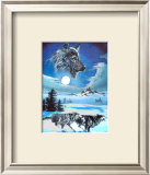 Running Wolves Print by Gary Ampel