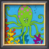 Olly Octopus Poster por Liv & Flo