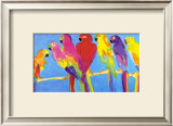 Parrots in Blue Prints by Walasse Ting